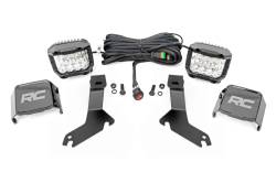 Rough Country Suspension Systems - Rough Country 82285 A-Pillar 3" LED Ditch Light Flood for 99-06 GM Trck/SUV 1500 - Image 1
