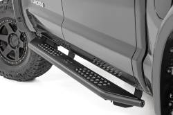Rough Country OV2 Running Boards Black for 07-21 Toyota Tundra CrewMax 14005