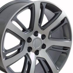 OE Wheels LLC - OE Wheels CA88 22x9 6x5.5 31mm Gunmetal/Machined CA88-22090-6550-31MG - Image 2