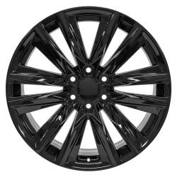 OE Wheels LLC - OE Wheels CA91 22x9 6x5.5 28mm Gloss Black CA91-22090-6550-28B - Image 2