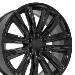 OE Wheels LLC - OE Wheels CA91 22x9 6x5.5 28mm Gloss Black CA91-22090-6550-28B - Image 3