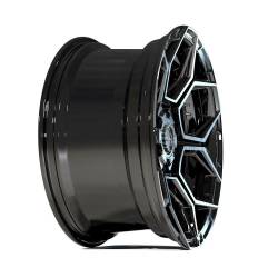 4PLAY - 4PLAY Wheels 4PS26 20x9 5x5.0/5.5 -6mm Black/Machine 4PS26-20090-5D55-6BBT - Image 3