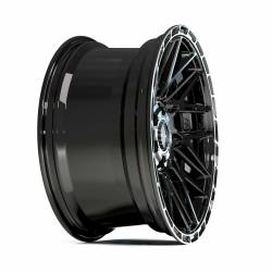 4PLAY - 4PLAY Wheels 4PS28 20x9 5x5.0/5.5 -6mm Black/Machine 4PS28-20090-5D55-6BBT - Image 3