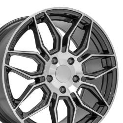 OE Wheels LLC - OE Wheels CV03 18x8.5 5x4.75 56mm Gunmetal/Machined CV03C-18085-5475-52MG - Image 1