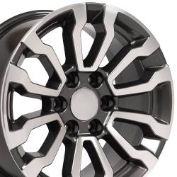 OE Wheels LLC - OE Wheels CV35 18x8.5 6x5.5 24mm Gunmetal/Machined CV35-18085-6550-24MG - Image 1
