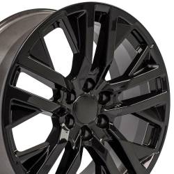 OE Wheels LLC - OE Wheels CV38 22x9 6x5.5 28mm Gloss Black CV38-22090-6550-28B - Image 3