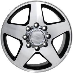 OE Wheels LLC - OE Wheels CV91A 20x8.5 8x6.5 12mm Gloss Black/Machined CV91A-20085-8650-12MB - Image 2