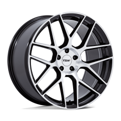 TSW - TSW Wheels TW002 LASARTHE 17x8 5x112 35mm Gloss Black/Machined TW002BD17805735 - Image 1