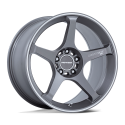 Motegi - Motegi Wheels MR159 BATTLE V 17x8.5 5x4.5 35mm Gunzilla MR159AD17851235 - Image 1