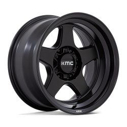 KMC - KMC Wheels KM728 LOBO 17x8.5 5x5.0 18mm Matte Black KM728MX17855018 - Image 1