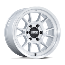 KMC - KMC Wheels KM729 RANGE 17x8.5 5x5.0 -10mm Silver/Machined KM729DX17855010N - Image 1
