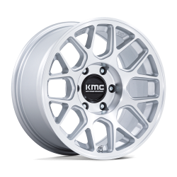 KMC - KMC Wheels KM730 HATCHET 17x8.5 5x5.0 -10mm Silver/Machined KM730SD17855010N - Image 1
