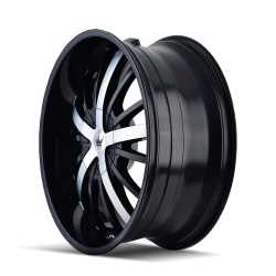 Mazzi Wheels - Mazzi Wheels 364 Essence 22x9.5 5x5.5/5.0 18mm Gloss Black/Machined 364-22952B - Image 2