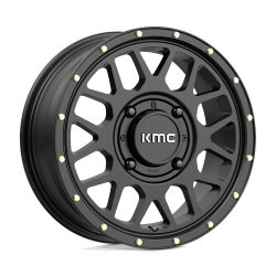 KMC Powersports - KMC Wheels KS135 GRENADE 15x6 4x156 38mm Satin Black KS13556044738 - Image 1