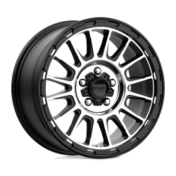 KMC - KMC Wheels KM542 IMPACT 17x8 5x4.5 35mm Satin Black/Machined KM54278012535 - Image 1