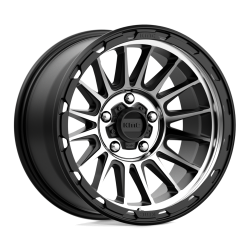KMC - KMC Wheels KM542 IMPACT 17x9 5x5.0 -12mm Satin Black/Machined KM54279050512N - Image 1