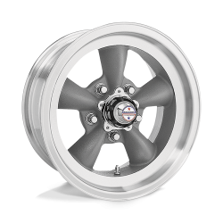American Racing Vintage - American Racing VN105 TORQ THRUST D 15x7 5x4.75 -6mm Gray VN1055761US - Image 1