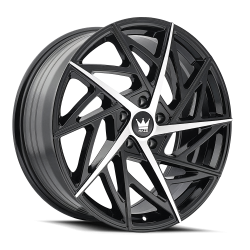 Mazzi Wheels - Mazzi Wheels 377 Freestyle 17x8 5x120 35mm Gloss Black/Machined 377-7812B - Image 1