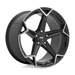 Niche 1PC - Niche Wheels N259 ARROW 20x10.5 5x112 27mm Gloss Black/Brushed M2592005F8+27 - Image 1