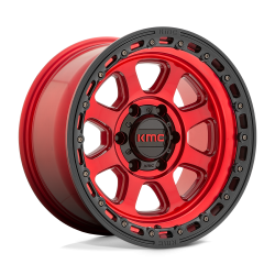 KMC - KMC Wheels KM548 CHASE 17x9 5x5.0 0mm Candy Red/Black KM54879050900 - Image 1
