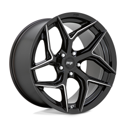 Niche 1PC - Niche Wheels M266 TORSION 20x10.5 5x112 27mm Gloss Black/Milled M2662005F8+27 - Image 1