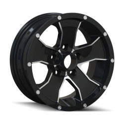 Ion Alloy - Ion Alloy 14 Series 14x6 5x4.5 0mm Black/Machined 14-4665B - Image 1