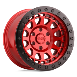 Black Rhino Hard Alloys - Black Rhino Wheels PRIMM BEADLOCK 17x8.5 6x5.5 0mm Candy Red 1785PRM006140R12 - Image 1