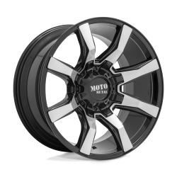 Moto Metal - Moto Metal MO804 SPIDER 20x9 6x120/5.5 0mm Gloss Black/Machined MO80429078500 - Image 1