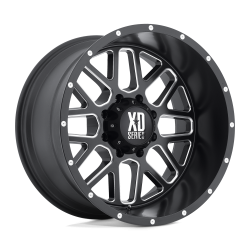 XD - XD Wheels XD820 GRENADE 18x9 5x5.0 -12mm Satin Black/Milled XD82089050912N - Image 1