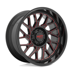 Moto Metal - Moto Metal MO805 20x10 6x5.5 -18mm Gloss Black/Red MO80521068918N - Image 1