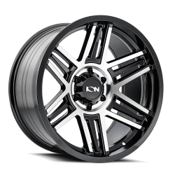 Ion Alloy - Ion Alloy 147 Series 17x9 6x5.5 0mm Gloss Black/Machined 147-7983BM0 - Image 1