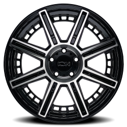 Ion Alloy - Ion Alloy 149 Series 20x10 6x135 -24mm Gloss Black/Machined 149-2136B - Image 2