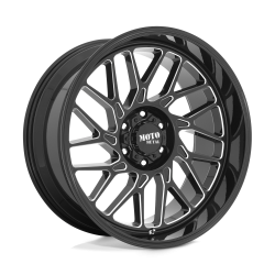 Moto Metal - Moto Metal MO805 22x10 6x135 -18mm Gloss Black/Milled MO80522063318N - Image 1