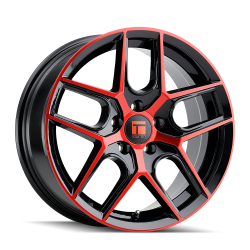 Touren - Touren Wheels 3279-TR79 17x8 5x112 35mm Gloss Black/Red 3279-7845BRT35 - Image 1