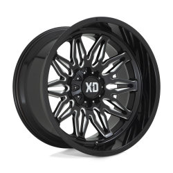 XD - XD Wheels XD859 GUNNER 20x10 5x5.0 5x5.5 -18mm Gloss Black/Milled XD85921035318N - Image 1