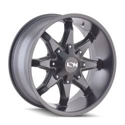 Ion Alloy - Ion Alloy 181 Series 17x9 5x4.5/5.0 -12mm Satin Black/Milled 181-7956M12 - Image 1