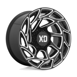 XD - XD Wheels XD860 ONSLAUGHT 20x10 8x170 -18mm Gloss Black/Milled XD86021087318N - Image 1