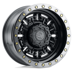 Black Rhino Hard Alloys - Black Rhino Wheels ABRAMS 20x9.5 6x4.5 12mm Gun Black/Machined 2095ABR126114B76 - Image 1