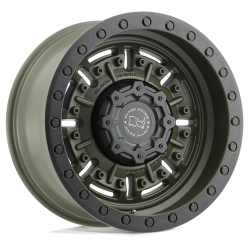Black Rhino Hard Alloys - Black Rhino Wheels ABRAMS 20x9.5 5x5.0 -18mm Olive Drab Green 2095ABR-85127N71 - Image 1
