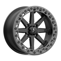 MSA Offroad Wheels - MSA Wheels M31 LOK2 BEADLOCK 14x7 4x110 0mm Satin Black/Matte Gray M31-04710 - Image 1