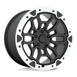 Performance Replicas - Performance Replicas 215BM-2215819 PR215 22x10 6x5.5 19mm Matte Black/Machined - Image 1
