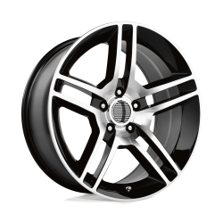Performance Replicas - Performance Replicas PR101 18x10 5x4.5 24mm Gloss Black/Machined 101BM-816524 - Image 1