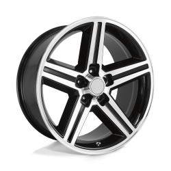 Performance Replicas - Performance Replicas PR148 17x8 5x4.75 0mm Gloss Black/Machined 148B-78610 - Image 1