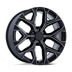 Performance Replicas - Performance Replicas 177M-2415824 PR177 24x10 6x5.5 24mm Gloss Black/Milled - Image 1