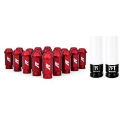 Mishimoto - Mishimoto MMLG-1220-23LRD Alu. Locking Lug Nuts 1/2 x 20 23Pc Set Red - Image 1