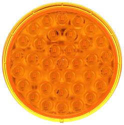 Peterson - Peterson 817A-36 4" Round LED F&R Turn Signal AMP Amber Grommet Mount - Image 1