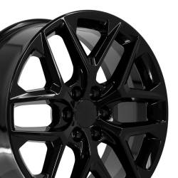 OE Wheels LLC - OE Wheels CV62 22x9 6x5.5 28mm Gloss Black CV62-22090-6550-28B - Image 1