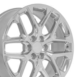 OE Wheels LLC - OE Wheels CV62-22090-6550-28C CV62 22x9 6x5.5 28mm Chrome - Image 1