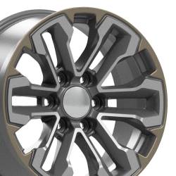 OE Wheels LLC - OE Wheels CV69 18x8.5 6x5.5 26mm Gunmetal/Machined CV69-18085-6550-26MG1 - Image 1