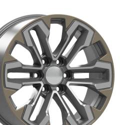 OE Wheels LLC - OE Wheels CV69 20x9 6x5.5 26mm Gunmetal/Machined CV69-20090-6550-26MG1 - Image 1